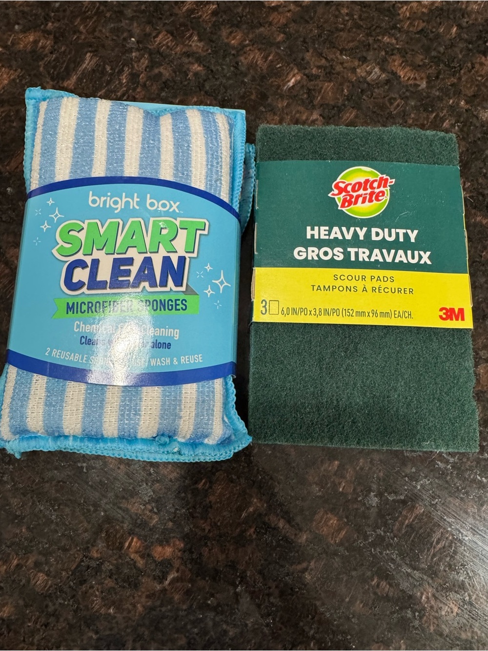 Smart Clean Microfiber Sponge - Blue Stripe